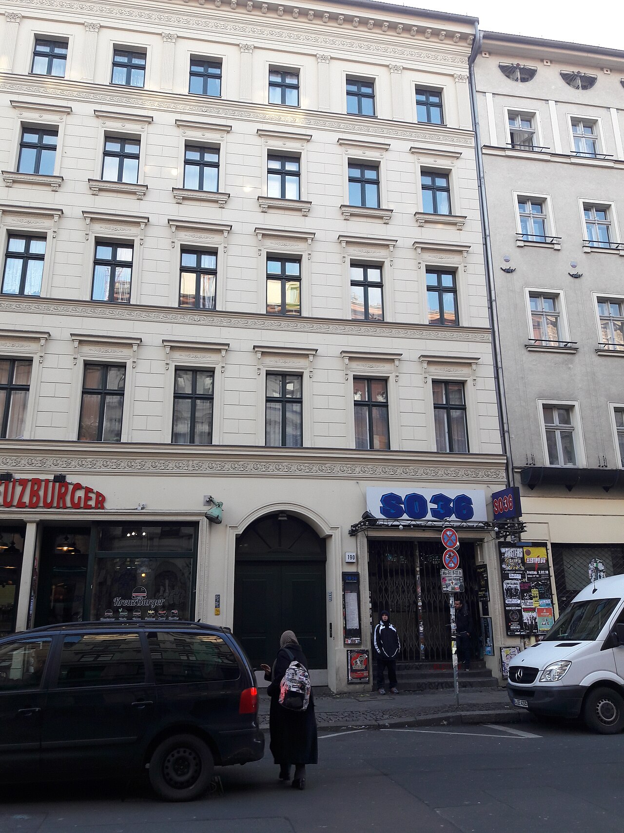 Der Eingang des SO36 in einem Altbau an der Oranienstraße